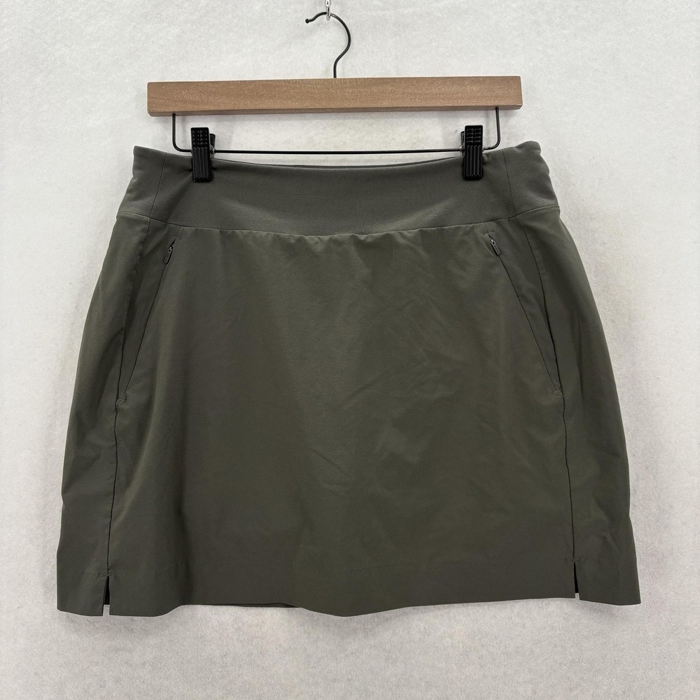 Athleta Soho Skort Womens 10 Green UPF 50+ Featherweight Stretch Quick Dry Lined